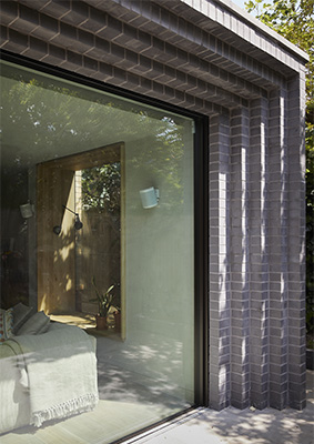 Ketley blue bricks in a stepped detail on this residential extension by Lemos Architects 1